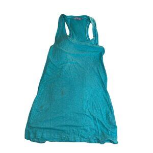Christiane Celle Calypso St barth turquoise jersey knit racerback tank d…